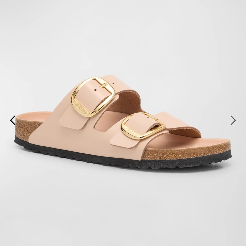 BIRKENSTOCK x STAUD
Arizona Leather Dual-Buckle Slide Sandals